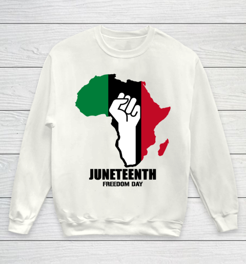 African american  Juneteenth Day Youth Sweatshirt