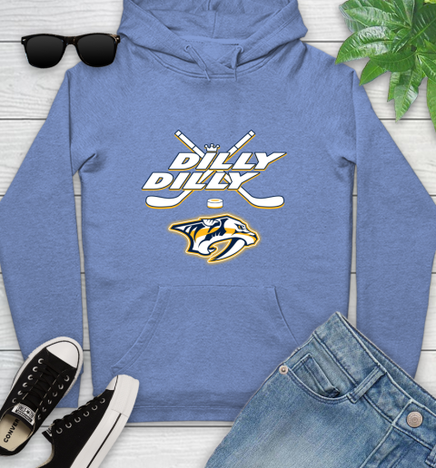 NHL Nashville Predators Dilly Dilly Hockey Sports Youth Hoodie 12