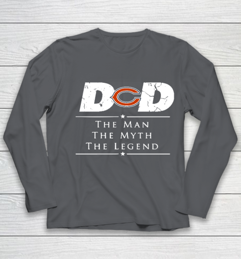 Chicago Bears NFL Football Dad The Man The Myth The Legend Youth Long Sleeve 6
