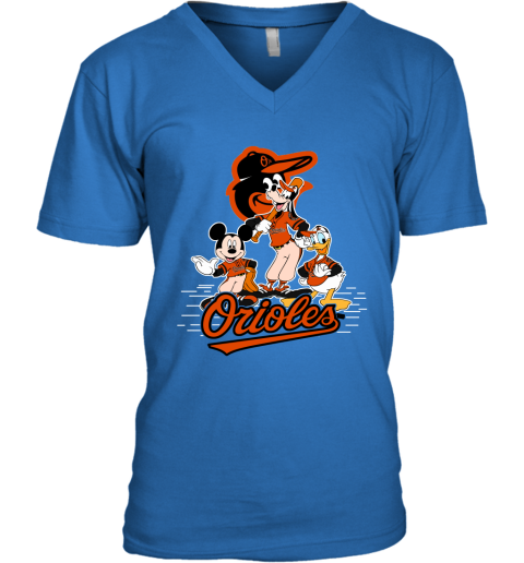 MLB Baltimore Orioles Mickey Mouse Donald Duck Goofy Baseball T Shirt Youth  T-Shirt