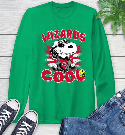 NBA Basketball Washington Wizards Cool Snoopy Shirt Long Sleeve T-Shirt 9