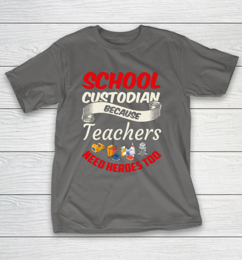 School Custodian Shirt Jokey Funny Saying Custodian T-Shirt 8
