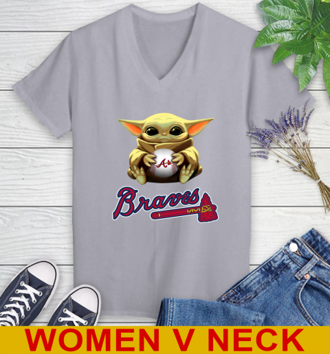 MLB Baseball Atlanta Braves Star Wars Baby Yoda Shirt 81