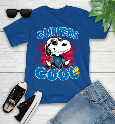 NBA Basketball LA Clippers Cool Snoopy Shirt Youth T-Shirt 10