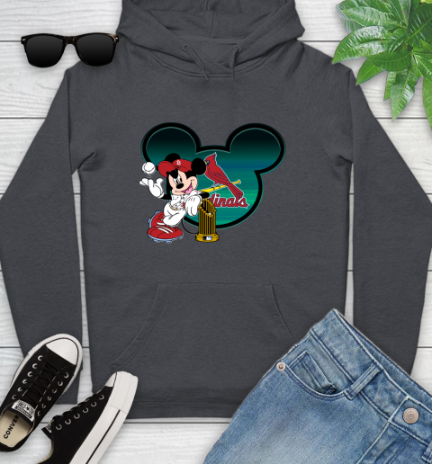 MLB St.Louis Cardinals The Commissioner's Trophy Mickey Mouse Disney Youth Hoodie 8