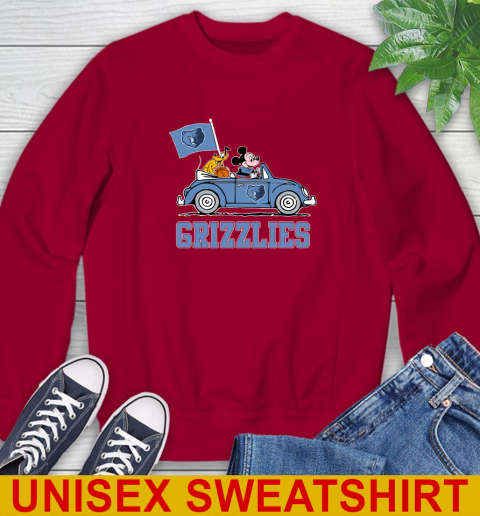 NBA Basketball Memphis Grizzlies Pluto Mickey Driving Disney Shirt Sweatshirt 7
