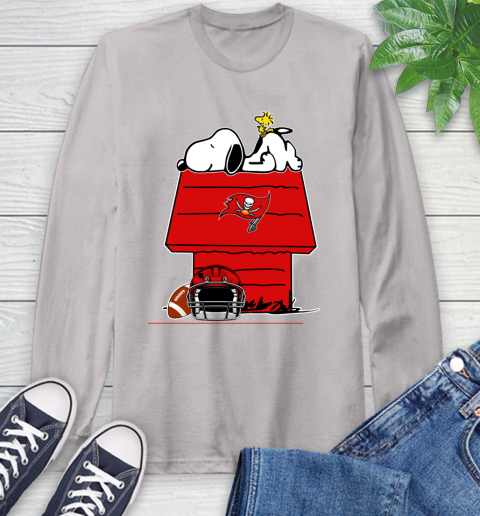 Tampa Bay Buccaneers NFL Football Snoopy Woodstock The Peanuts Movie Long Sleeve T-Shirt 12