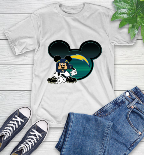 NFL Los Angeles Chargers Mickey Mouse Disney Football T Shirt T-Shirt