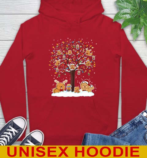 Chow Chow dog pet lover light christmas tree shirt 22