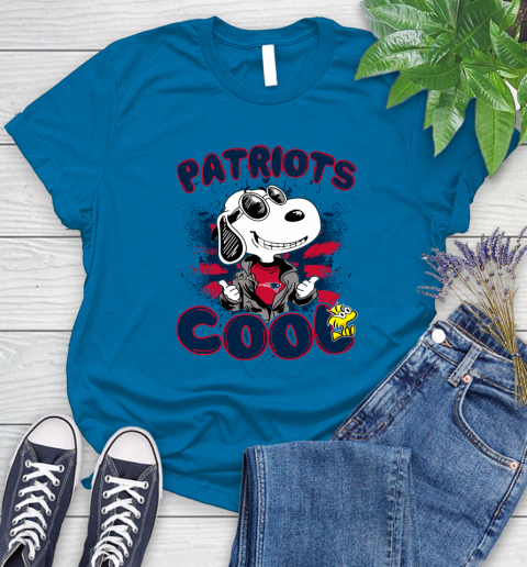 NFL Football New England Patriots Cool Snoopy Shirt Women's T-Shirt 8