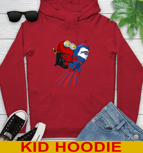 NFL Football Buffalo Bills Deadpool Minion Marvel Shirt Youth Hoodie 11
