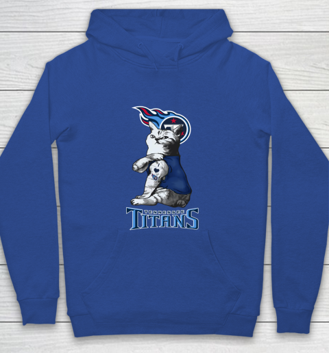 NFL Football My Cat Loves Tennessee Titans Youth Hoodie 7 NFL Football My Cat Loves Tennessee Titans Youth Hoodie - Image 7