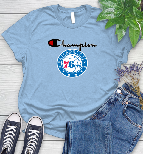 NBA Basketball Philadelphia 76ers Champion Shirt Women's T-Shirt 6