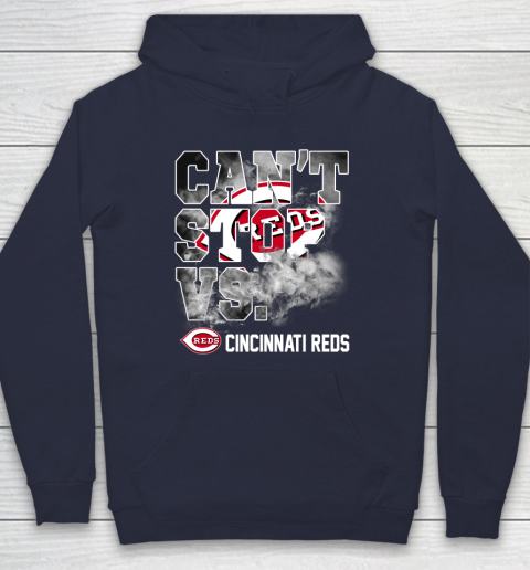 MLB Cincinnati Reds Baseball Can't Stop Vs Cincinnati Reds Hoodie 2