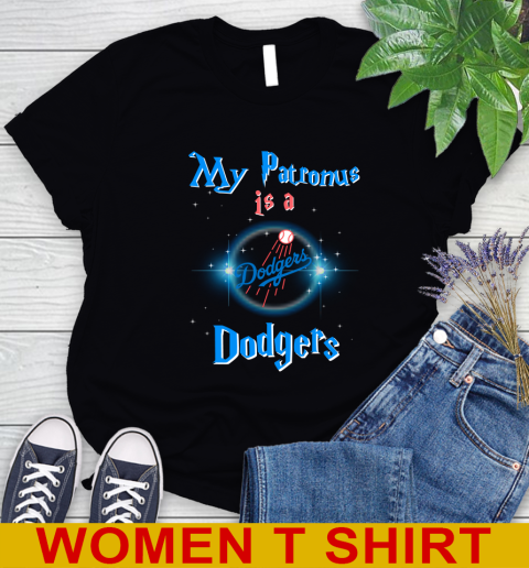 MLB Baseball Harry Potter My Patronus Is A Los Angeles Dodgers Women's T-Shirt