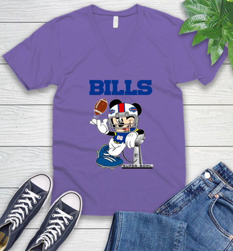 NFL Buffalo Bills Mickey Mouse Disney Super Bowl Football T Shirt V-Neck T-Shirt 10