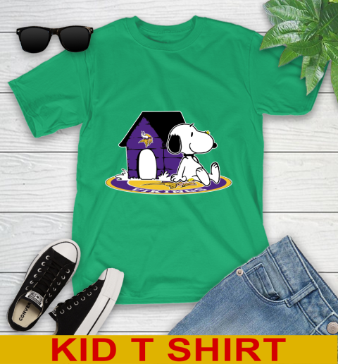 NFL Football Minnesota Vikings Snoopy The Peanuts Movie Shirt Youth T-Shirt 6
