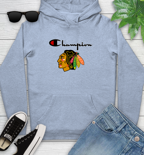 NHL Hockey Chicago Blackhawks Champion Shirt Youth Hoodie 7