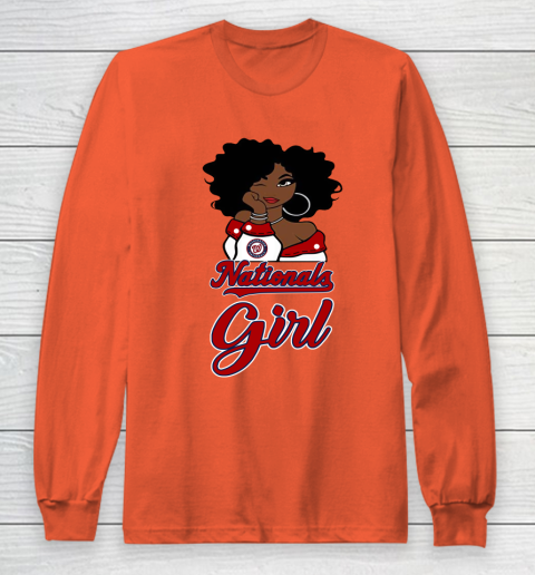 Washington Nationalss Girl MLB Long Sleeve T-Shirt 5