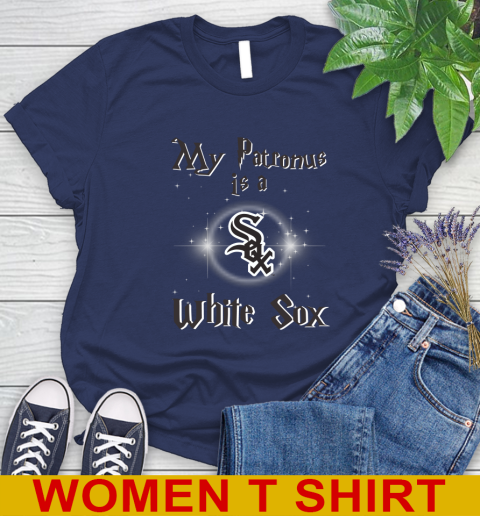 MLB Baseball Harry Potter My Patronus Is A Chicago White Sox Women's T-Shirt 12