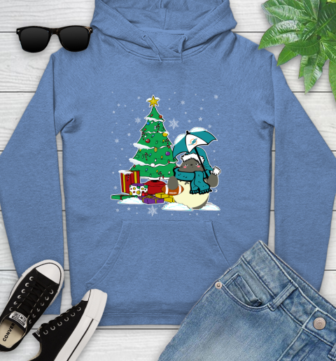 Miami Dolphins NFL Football Cute Tonari No Totoro Christmas Sports Youth Hoodie 13