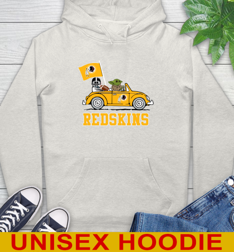 NFL Football Washington Redskins Darth Vader Baby Yoda Driving Star Wars Shirt Hoodie 12