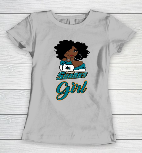 San Jose Sharks Girl NHL Women's T-Shirt 6