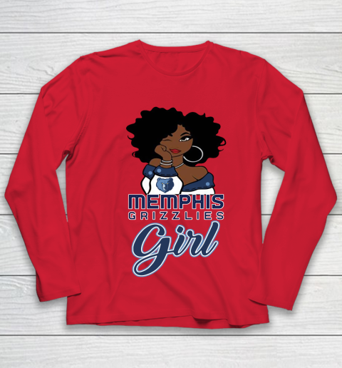 Memphis Grizzlies Girl NBA Youth Long Sleeve 10