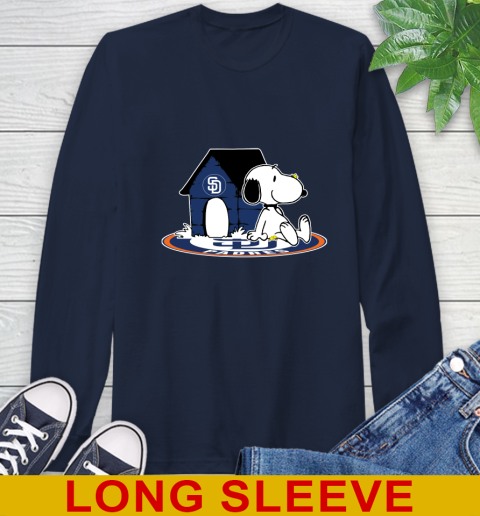 MLB Baseball San Diego Padres Snoopy The Peanuts Movie Shirt Long Sleeve T-Shirt 4