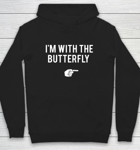 I'm With Butterfly Halloween Costume Party Matching Hoodie