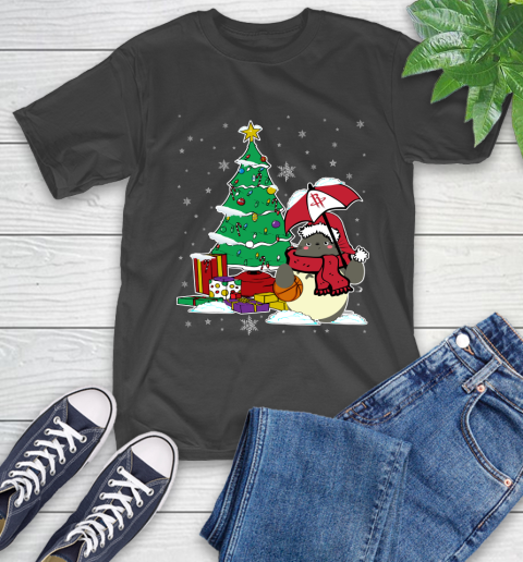 Houston Rockets NBA Basketball Cute Tonari No Totoro Christmas Sports T-Shirt