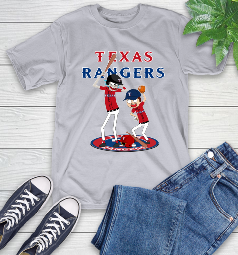 MLB Texas Rangers Rick And Morty Baseball 6