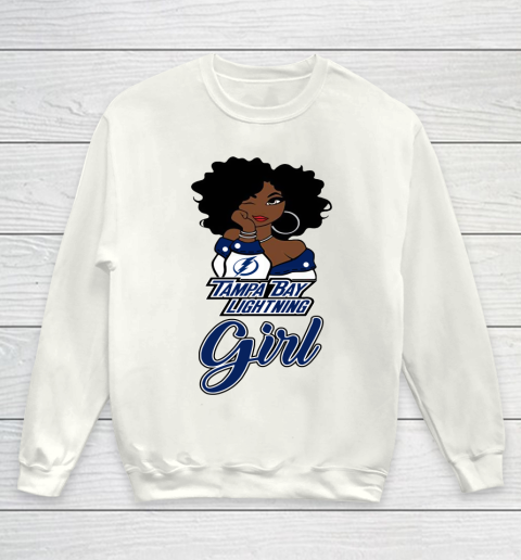 Tampa Bay Lightning Girl NHL Youth Sweatshirt 2