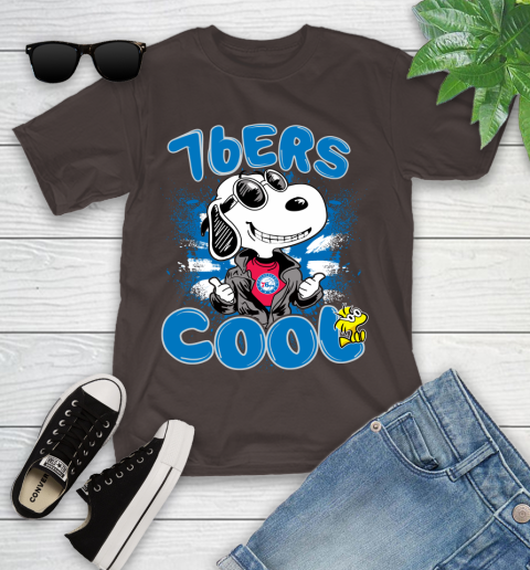 NBA Basketball Philadelphia 76ers Cool Snoopy Shirt Youth T-Shirt 6