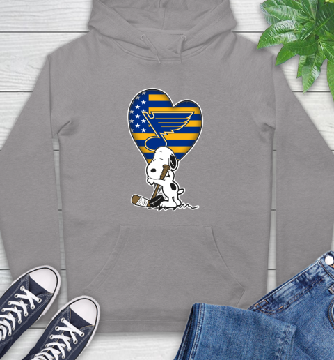 St.Louis Blues NHL Hockey The Peanuts Movie Adorable Snoopy Hoodie 6