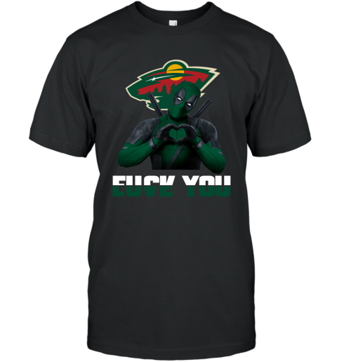 NHL Minnesota Wild Deadpool Love You Fuck You Hockey Sports