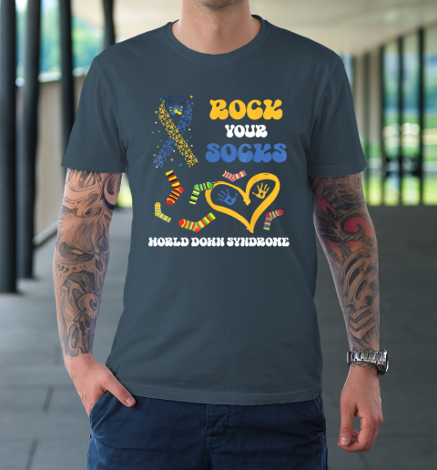 Down Syndrome Awareness Rock Your Socks T-Shirt 4