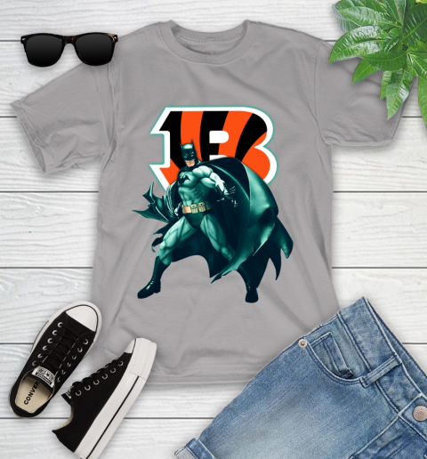 NFL Batman Football Sports Cincinnati Bengals Youth T-Shirt 4