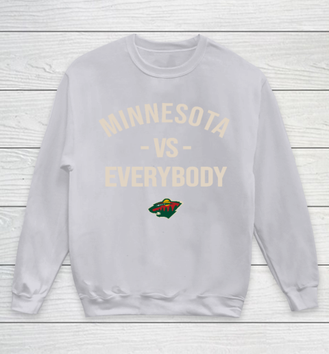 Minnesota Wild Vs Everybody Youth Sweatshirt 3