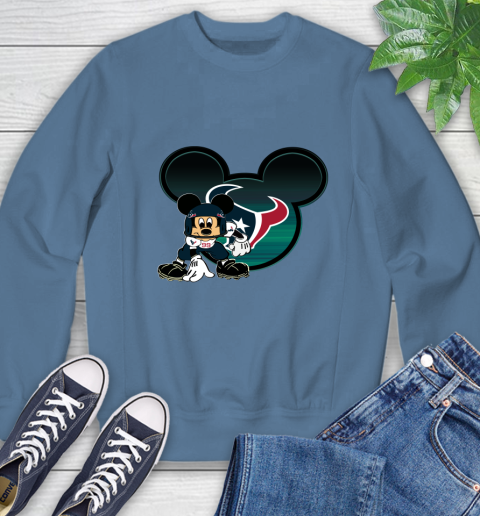 NFL Houston Texans Mickey Mouse Disney Football T Shirt Sweatshirt 7