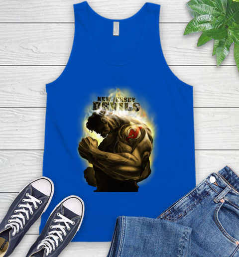New Jersey Devils NHL Hockey Hulk Marvel Avengers Sports Tank Top 4