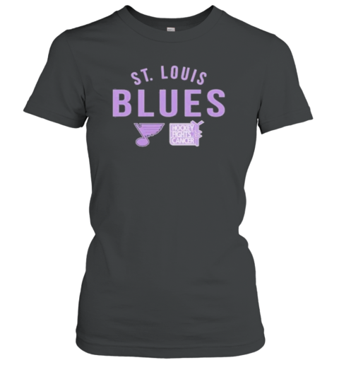 St. Louis Blues Richmond Resilient Hockey Fights Cancer Women's T-Shirt