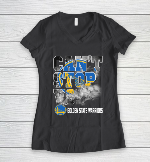 NBA Golden State Warriors Basketball Can't Stop Vs Women's V-Neck T-Shirt 6