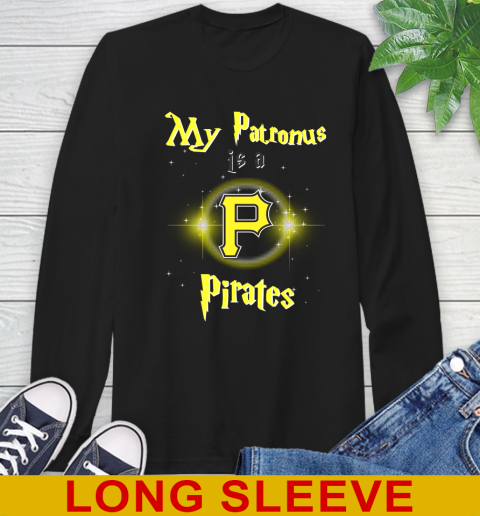 MLB Baseball Harry Potter My Patronus Is A Pittsburgh Pirates Long Sleeve T-Shirt