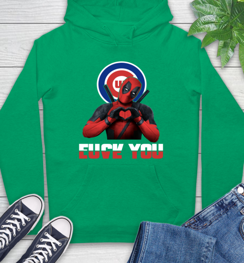MLB Chicago Cubs Deadpool Love You Fuck You Baseball Sports Hoodie 8