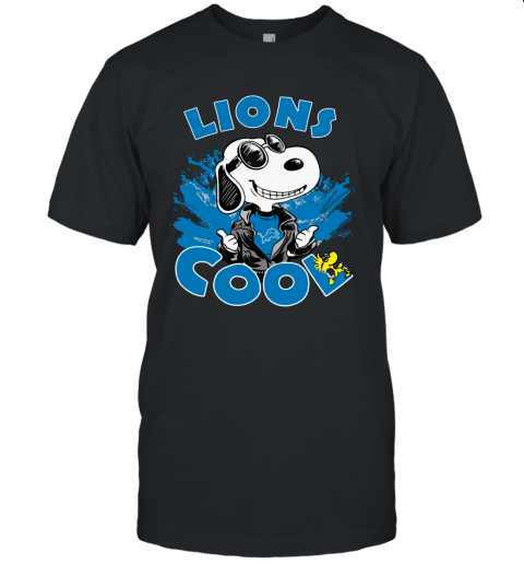 Detroit Lions Snoopy Joe Cool We're Awesome Unisex Jersey Tee