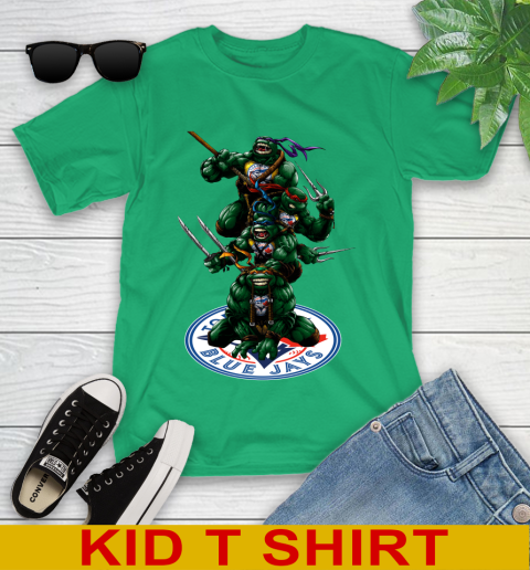 MLB Baseball Toronto Blue Jays Teenage Mutant Ninja Turtles Shirt Youth T-Shirt 6