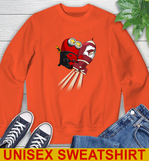 NHL Hockey Arizona Coyotes Deadpool Minion Marvel Shirt Sweatshirt 3