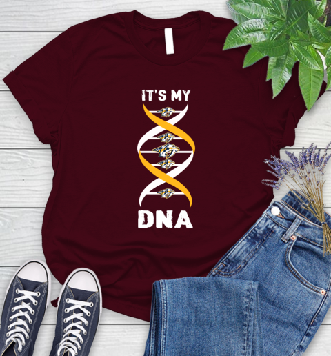 Nashville Predators NHL Hockey It's My DNA Sports Women's T-Shirt 7