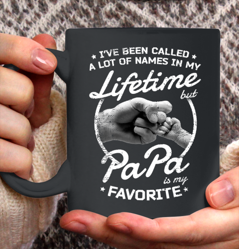 Father's Day Funny Gift Ideas Apparel  Papa is my Favorite Name Dad Father T Shirt Ceramic Mug 11oz